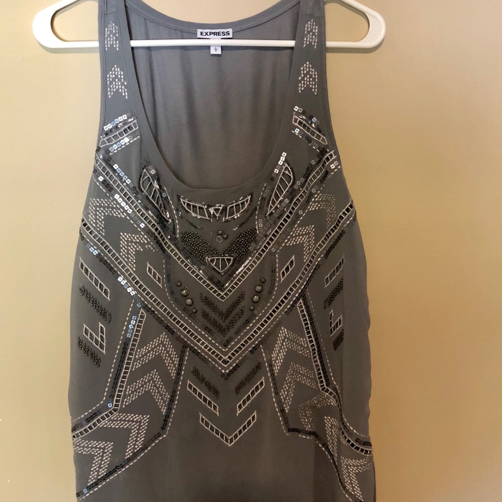 EXPRESS sequins tank